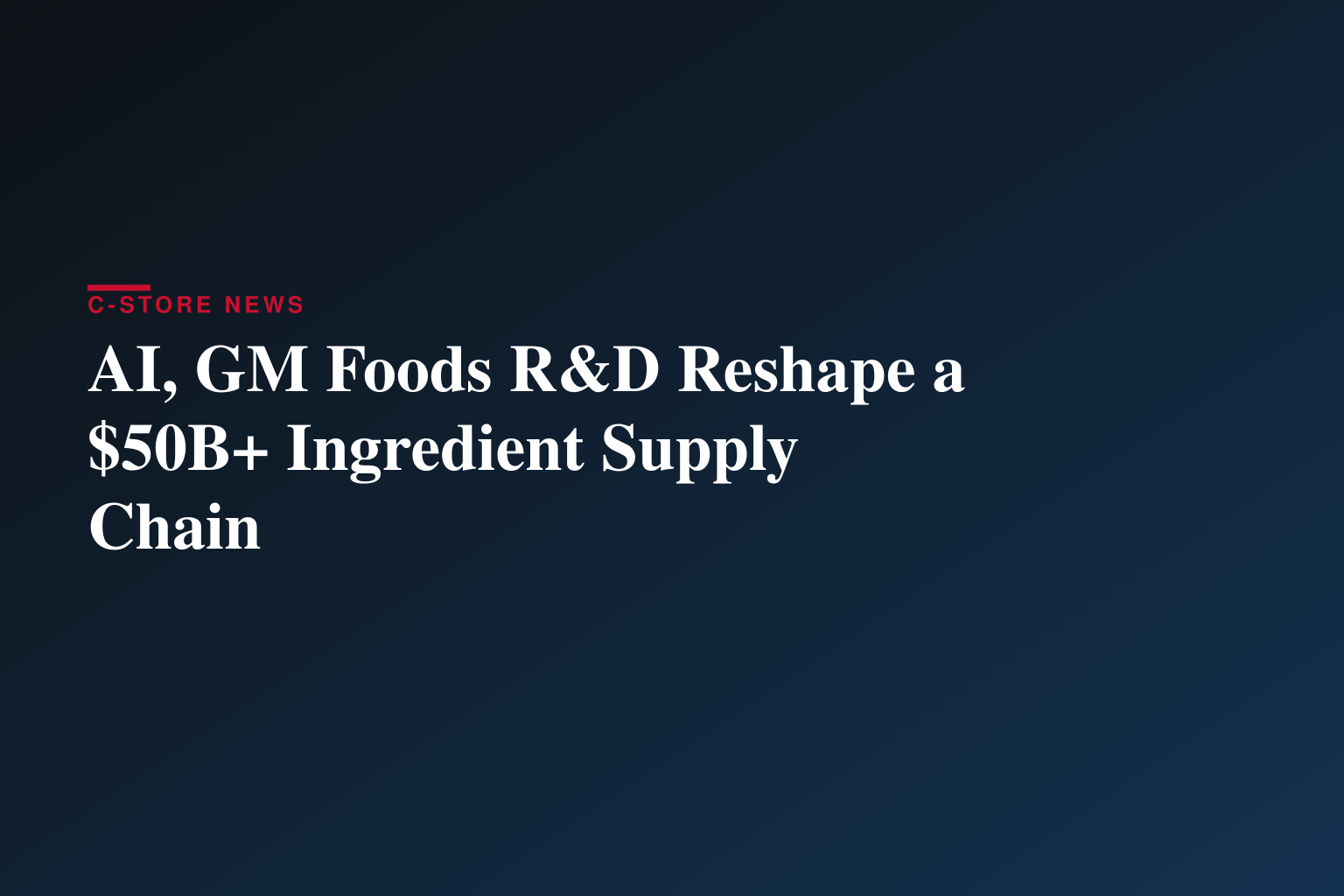 AI-Driven Genomic Revolution Reshapes $50+ Billion GM Foods Market as Food Security Concerns Intensify