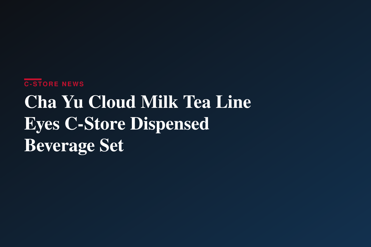 Macau Tea Beverage Brand 'Cha Yu' Redefines Local Flavors with Original Recipes and Signature Cloud Milk Tea