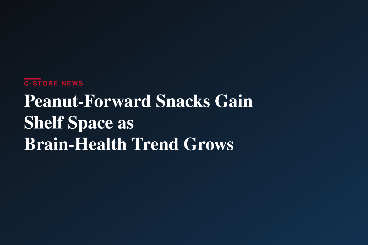 Prioritize Brain Health with a Peanut-Packed Menu
