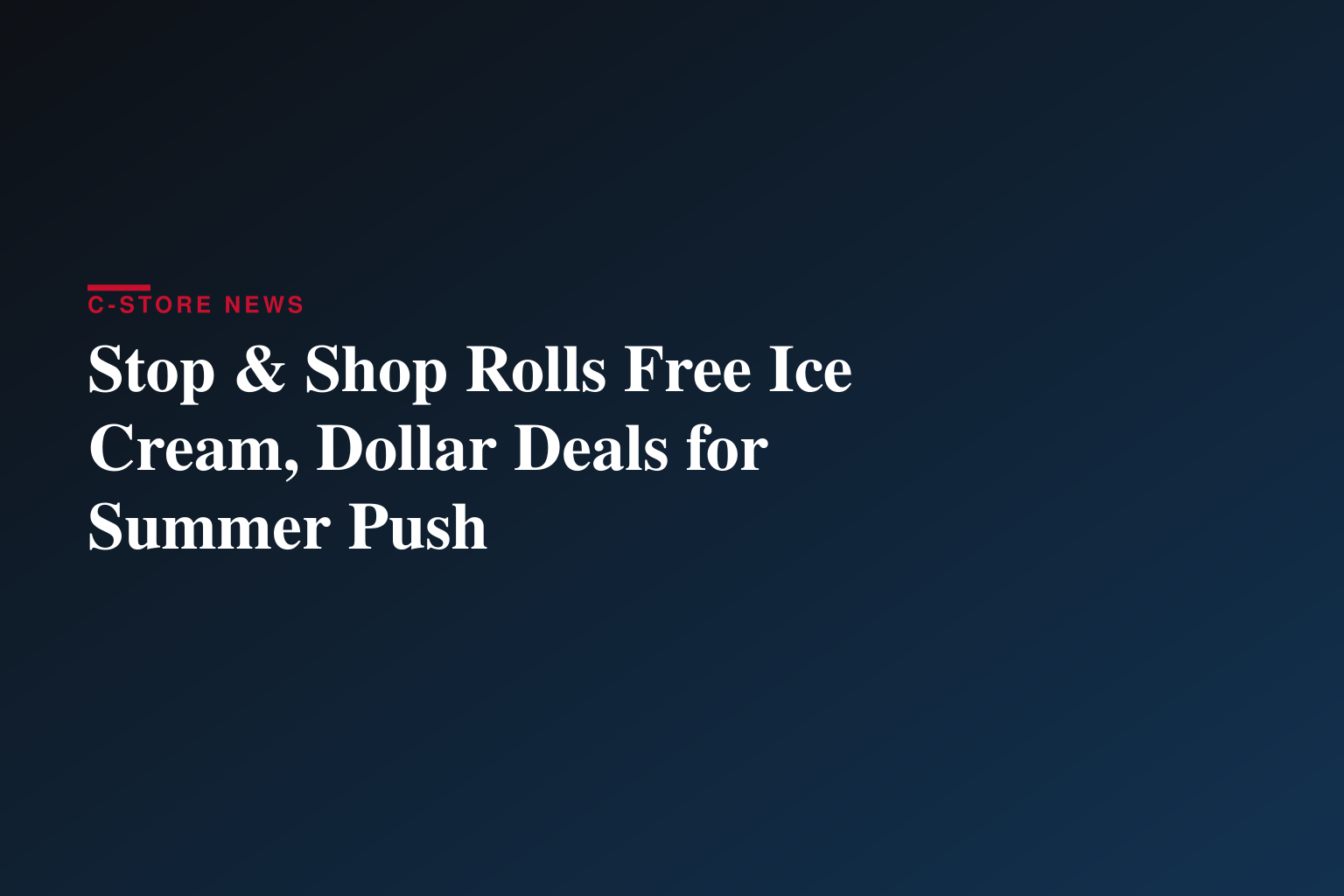 Summer Savings Starts at Stop & Shop with FREE Ice Cream plus $1 Deals on Hundreds of Items